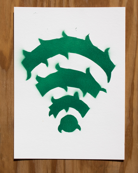 GroFi Techs First Logo Wifi With Thorns Paper