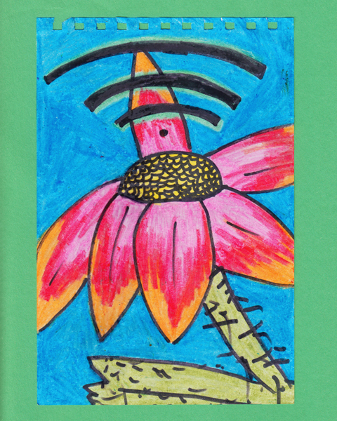 Connected TriColor Flower